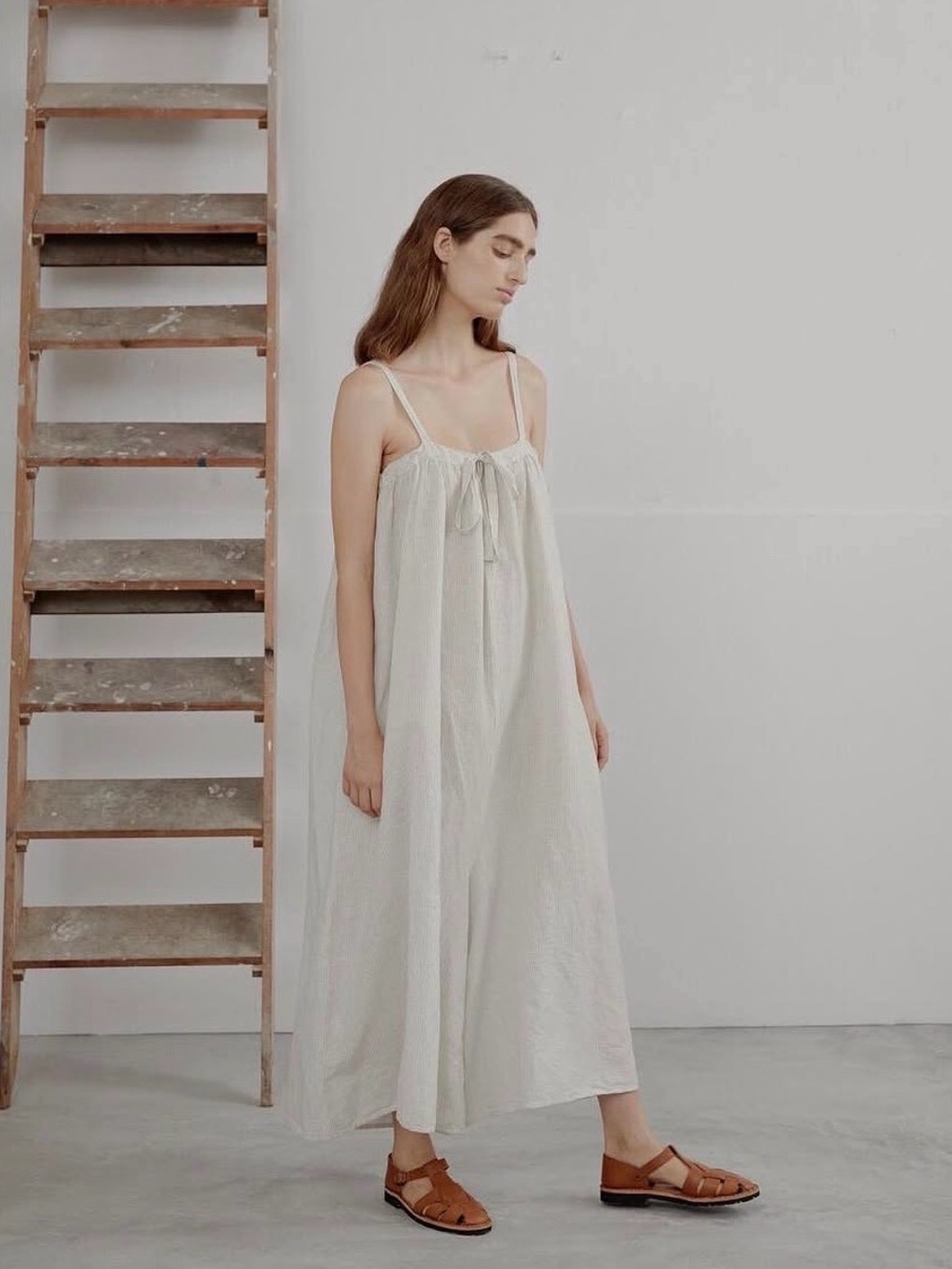 Revisited Matters Ida Jumpsuit Pinstripe Cotton